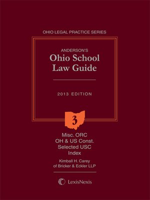 cover image of Anderson's Ohio School Law Guide